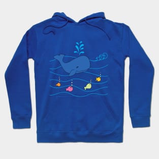 whale and friends Hoodie